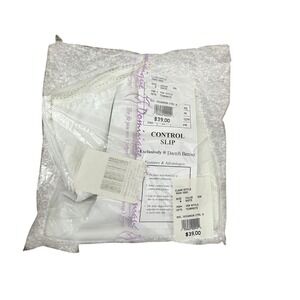 Dominique Control Slip Size M White New Davids Bridal Shapewear 7218WHITE